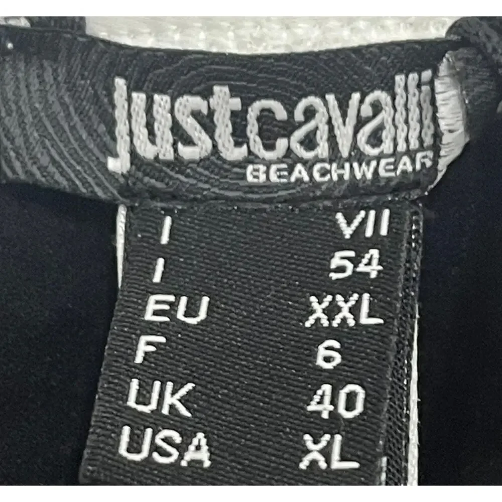 6-57 ROBERTO CAVALLI Just Cavalli Speedo Drawstring Adjustable Floral Blue XL/54